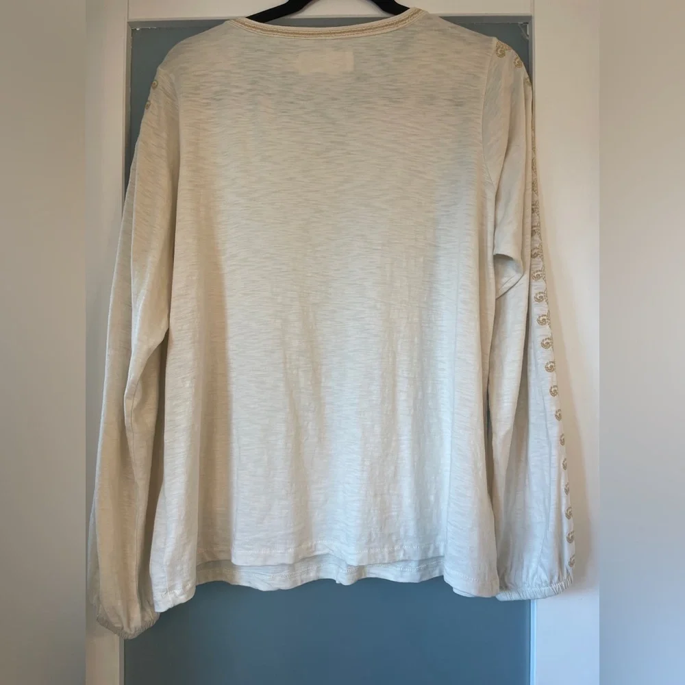 Aventura Cream Long Sleeve Top